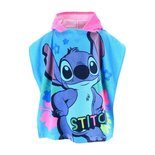 Disney Lilo és Stitch, A csillagkutya Cosmic strand törölköző poncsó 55x110 cm