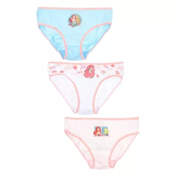   Disney Hercegnők Ariel gyerek fehérnemű, bugyi 3 darab/csomag 3 - 8 év / 98 - 128 cm