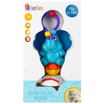 Elefánt Blue baba játék tapadókoronggal
