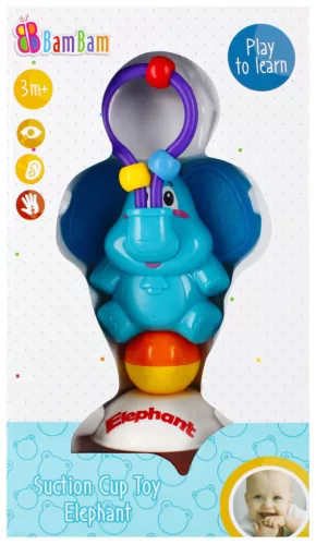 Elefánt Blue baba játék tapadókoronggal