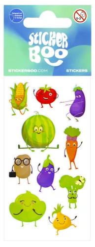 Zöldség Corn matrica szett