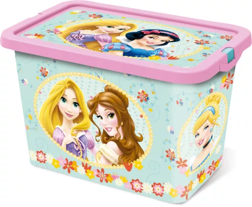 Disney Hercegnők Tea Party műanyag tároló doboz 7 L