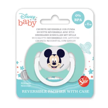 Disney Mickey Hello World megfordítható baba cumi tokkal