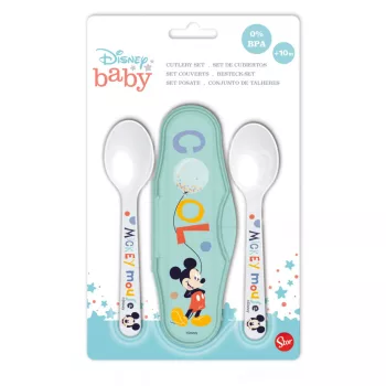 Disney Mickey Hello World baba utazó evőeszköz készlet