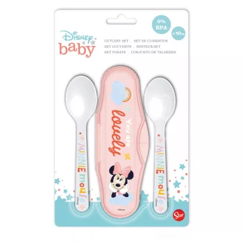 Disney Minnie Ooh Lala! baba utazó evőeszköz készlet