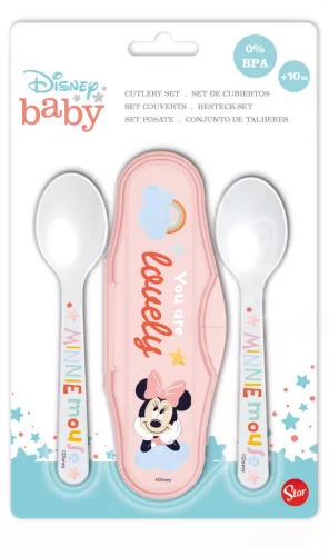 Disney Minnie Ooh Lala! baba utazó evőeszköz készlet