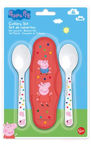 Peppa malac Kindness baba utazó evőeszköz készlet