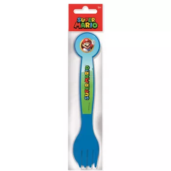   Super Mario Mushroom Kingdom műanyag evőeszköz készlet - 2 darabos