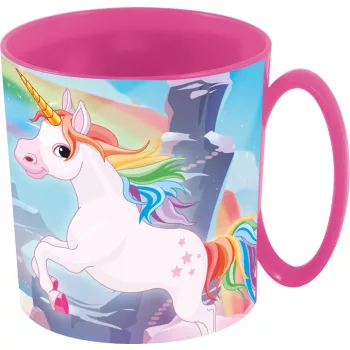 Unikornis Rainbow micro bögre 350 ml