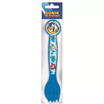   Sonic a sündisznó Gold Rings műanyag evőeszköz készlet - 2 darabos