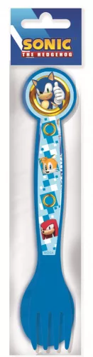 Sonic a sündisznó Gold Rings műanyag evőeszköz készlet - 2 darabos