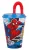 Pókember Streets szívószálas pohár, műanyag 430 ml