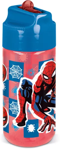 Pókember Midnight Flyer Hydro műanyag szívószálas kulacs 430 ml