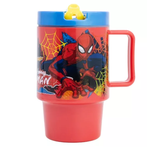 Pókember Moving Target szívószálas bögre 530 ml