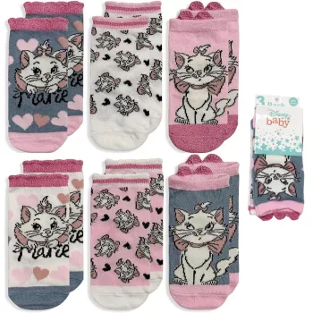 Disney Marie Hearts baba zokni 0-12 hó