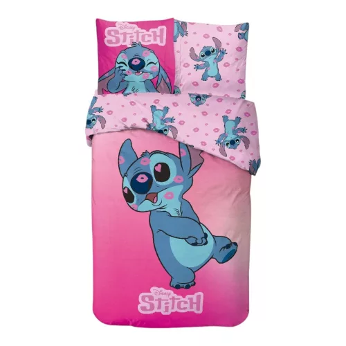 Disney Lilo és Stitch, A csillagkutya Rose Kiss ágyneműhuzat 140×200cm, 65x65 cm