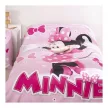 Disney Minnie Pink Polka Bow ágyneműhuzat 140×200cm, 65x65 cm