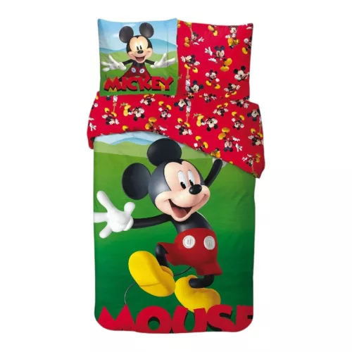 Disney Mickey Garden ágyneműhuzat 140×200cm, 65x65 cm