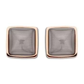 Victoria Rose gold színű barna köves fülbevaló