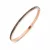 Victoria Rose gold színű fekete köves karkötő
