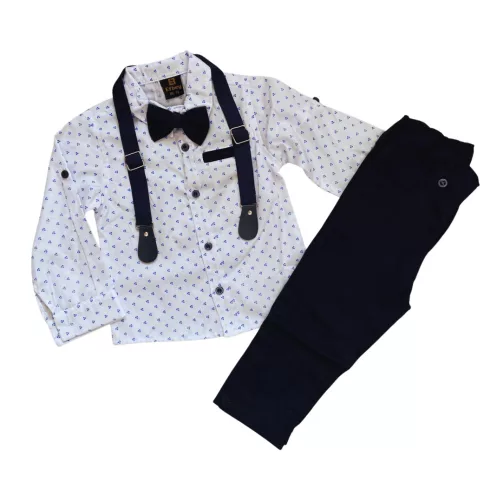 világoskék mintás-sötétkék